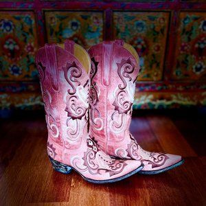Old Gringo Women's Aza Cowboy Boot, Pink, 7M